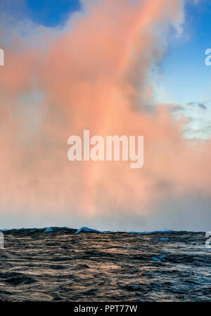 Horseshoe Fall and rainbow, Niagara Falls, Ontario, Canada. Stock Photo