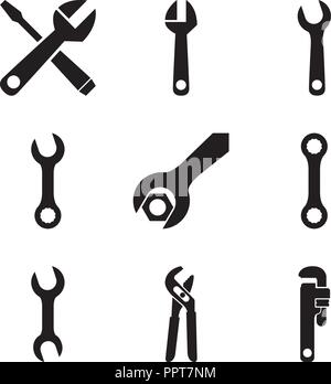 Wrenchs and Pliers Stock Vector