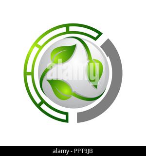 Sphere of colorful ribbons, Simple design, Vector Stock Vector