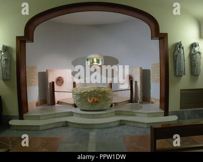 Cascia Umbria Italy. Lower Basilica of Santa Rita da Cascia. Simone Fidati chapel. Stock Photo