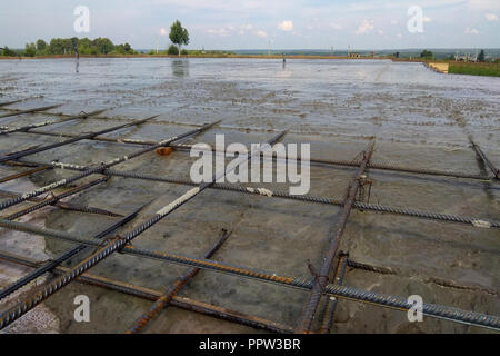 Concreting of Iron Armature Preparation for Building Construction 2018 Stock Photo