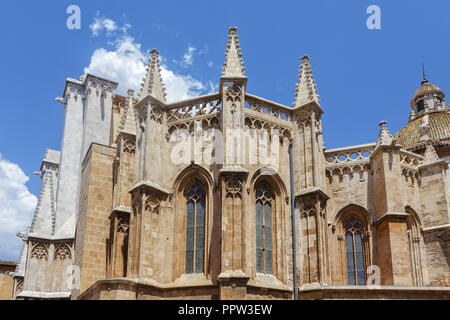 View to Tarragona cathedral, Spain Stock Photo