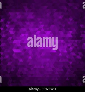 Vector abstract modern background with purple triangles Stock Vector