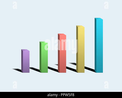 Color Businnes Graph Chart Profitability Stock Photo
