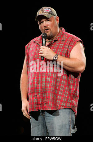 Larry the Cable Guy performs with the Blue Collar Comedy tour at the BankAtlantic Center in Sunrise, Florida on March 13, 2010. Stock Photo