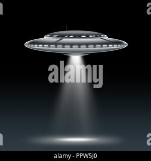 UFO Extraterrestrial alien spaceship, spacecraft, Stock Photo