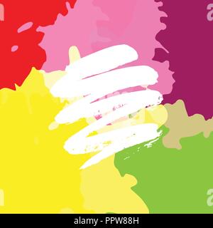 Vector illustration. Background of colored multicolored spots Stock Vector