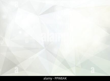 Abstract geometric white and gray with bokeh blurred background for design. Vector illustration Stock Vector