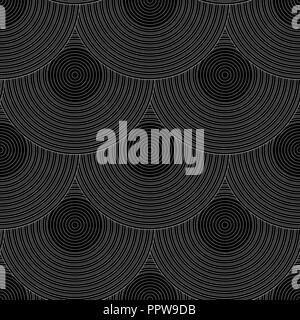 Music, sound concept. Vinyl records Seamless pattern Stock Vector