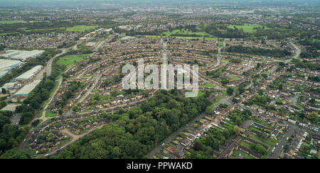 Aerial photo of Braunstone, Leicester UK Stock Photo