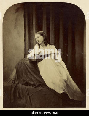 A Study; Henry Peach Robinson, British, 1830 - 1901, about 1857 - 1858; Albumen silver print Stock Photo