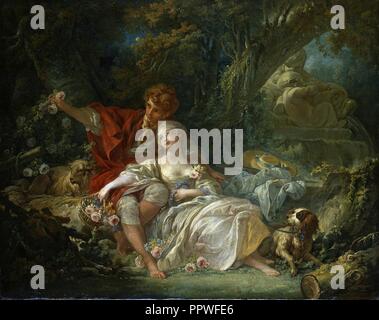 François Boucher - Pastorale (1760). Stock Photo