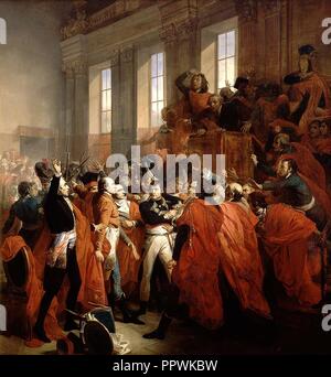 Bouchot - Le general Bonaparte au Conseil des Cinq-Cents. Stock Photo