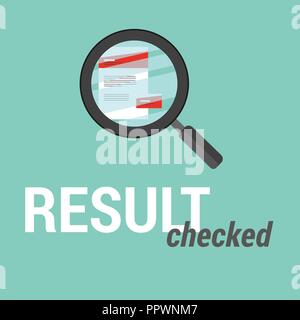 Check your results in Business Stock Vector