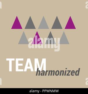 Harmonize your Team in Business Stock Vector