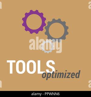 Optimze your tools in business Stock Vector