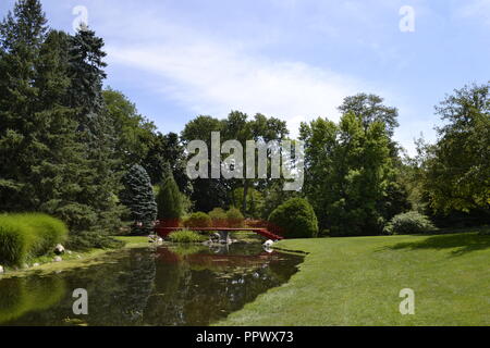 This image was taken at Dow Gardens in Midland, Michigan Stock Photo
