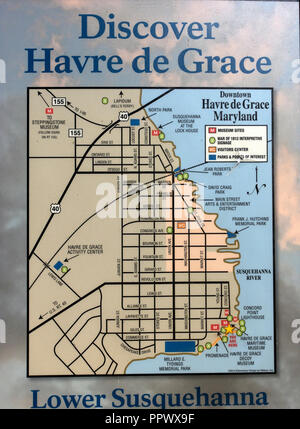 Havre De Grace, Maryland, map 1900, 1:62500, United States of America ...