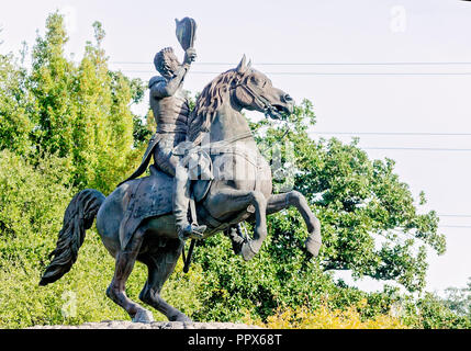 A monument to President Andrew Jackson presides over Jackson Square, Nov. 15, 2015, in New Orleans, Louisiana. Community activists, including Take â€˜ Stock Photo