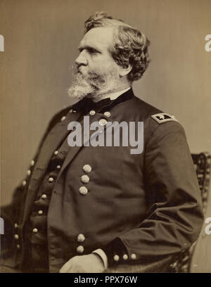 General George Thomas; Mathew B. Brady, American, about 1823 - 1896, about 1865; Albumen silver print Stock Photo