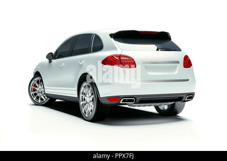 3d luxury sport SUV car Stock Photo