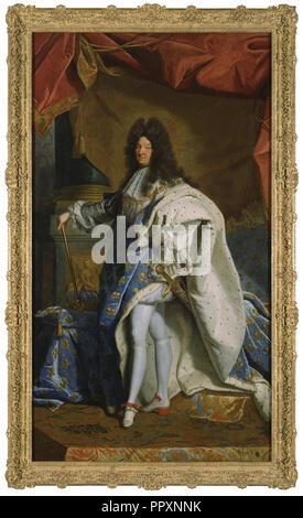 Portrait of Louis XIV, by Hyacinthe Rigaud studio, 1701, French Stock ...