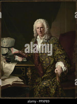 Portrait of Marc de Villiers, Secretaire du roi; Jacques-André-Joseph Aved, French, 1702 - 1766, Paris, France; 1747 Stock Photo