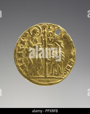 Ducat; Italy; 16th century; Gold; 2.5 x 0.1 cm, 1 x 1,16 in Stock Photo