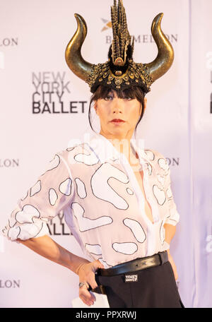 New York, NY - September 27, 2018: Georgina Pazcoguin attends New York City Ballet 2018 Fall Fashion Gala at David H. Koch Theater at Lincoln Center Credit: lev radin/Alamy Live News Stock Photo