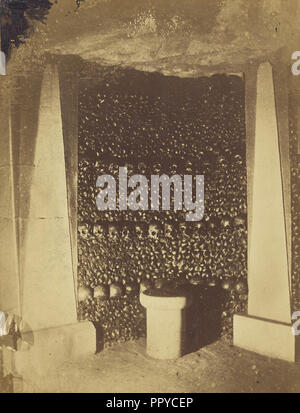 View in the Catacombs; Nadar, Gaspard Félix Tournachon, French, 1820 - 1910, 1861; Albumen silver print Stock Photo