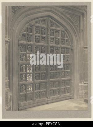 Westminster Abbey, Chapel of Henry VII, Great Bronze Gates; Frederick H. Evans, British, 1853 - 1943, 1911; Platinum print Stock Photo