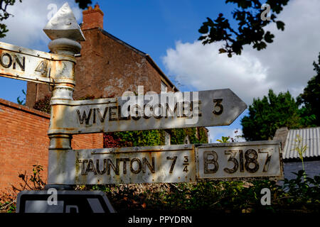 Milverton, a village near Taunton Somerset england Stock Photo