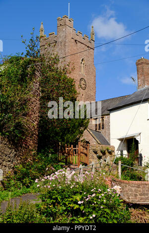 Milverton, a village near Taunton Somerset england St Michael's church Stock Photo