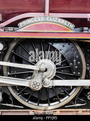 6201 Princess Elizabeth steam train at 2012 Railfest at The National Railway Museum, York. UK Stock Photo