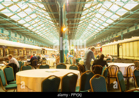 Cafe in The National Railway Museum, York. UK Stock Photo