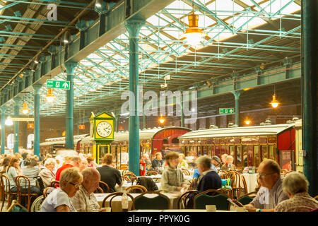 Cafe in The National Railway Museum, York. UK Stock Photo