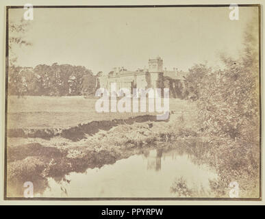 Lacock Abbey, Wiltshire; William Henry Fox Talbot, English, 1800 - 1877, Wiltshire, England; about 1844; Salted paper print Stock Photo