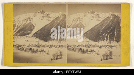 Alpes Mont Blanc Le Mauvais Pas Animated Old Photo 1880 by Giorgio