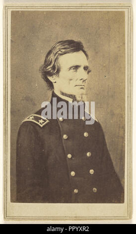 Jefferson Davis, 1808 - 1889, Charles DeForest Fredricks, American, 1823 - 1894, about 1860; Albumen silver print Stock Photo