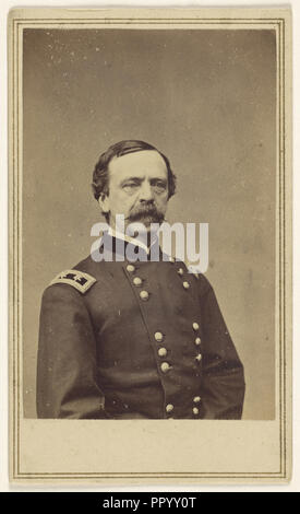 Major-General Daniel Edgar Sickles, 1825 - 1914, Studio of Mathew B. Brady, American, about 1823 - 1896, about 1862; Albumen Stock Photo