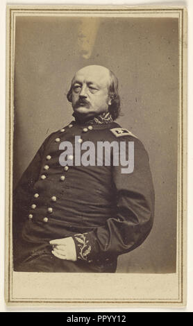 Major-General Benjamin Franklin Butler, 1818 - 1893, Studio of Mathew B. Brady, American, about 1823 - 1896, about 1864 Stock Photo