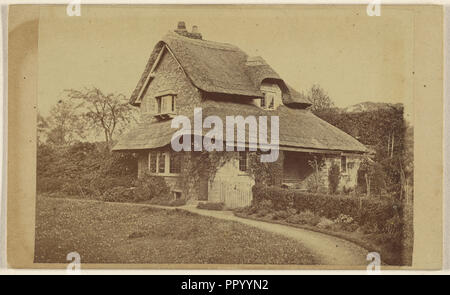 Exterior view of Dutch Cottage, Blaise Hamlet; 1867; Albumen silver print Stock Photo