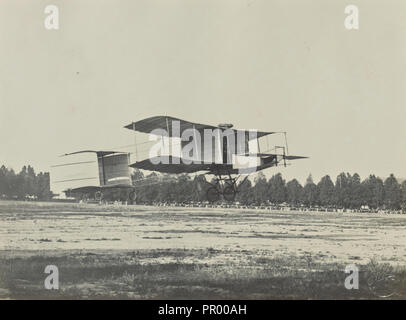 Early airplane prototype; Fédèle Azari, Italian, 1895 - 1930, Milan, Italy; 1914 - 1929; Gelatin silver print; 17.4 x 18 cm Stock Photo