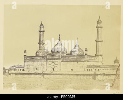 Asafi Masjid in the Bara Imambara Complex, Lucknow; Lucknow, India; about 1863 - 1887; Albumen silver print Stock Photo