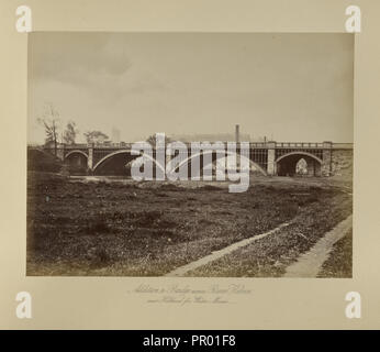 Addition to Bridge across River Kelvin; Thomas Annan, Scottish,1829 - 1887, Glasgow, Scotland; 1877; Albumen silver print Stock Photo