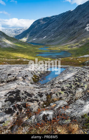 Beautiful mountain landscape in the central part of Norway. Stock Photo