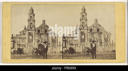 Mexique, Amerique du Sud, Eglise St. Dominique, a Mexico; about 1870; Albumen silver print Stock Photo