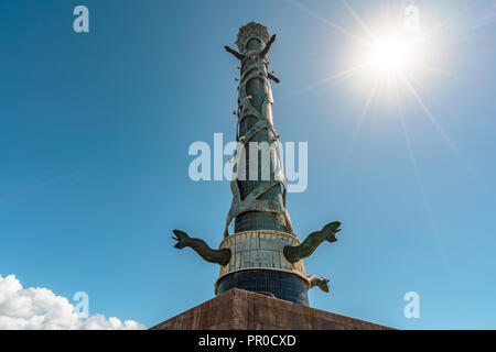 Sculpture Recife, Pernambuco, Brazil - JUN, 2018: Sculpture Park Francisco Brennand in a sunny blue sky day Stock Photo