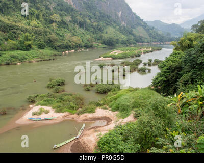 Nam Ou River, Nong Khiaw, Laos, Indochina, Southeast Asia, Asia Stock Photo