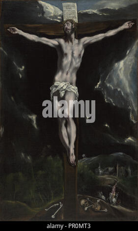 Christ on the Cross; El Greco, Domenico Theotocopuli, Greek, 1541 - 1614, Spain; 1600 - 1610; Oil on canvas; 82.6 × 51.8 cm Stock Photo